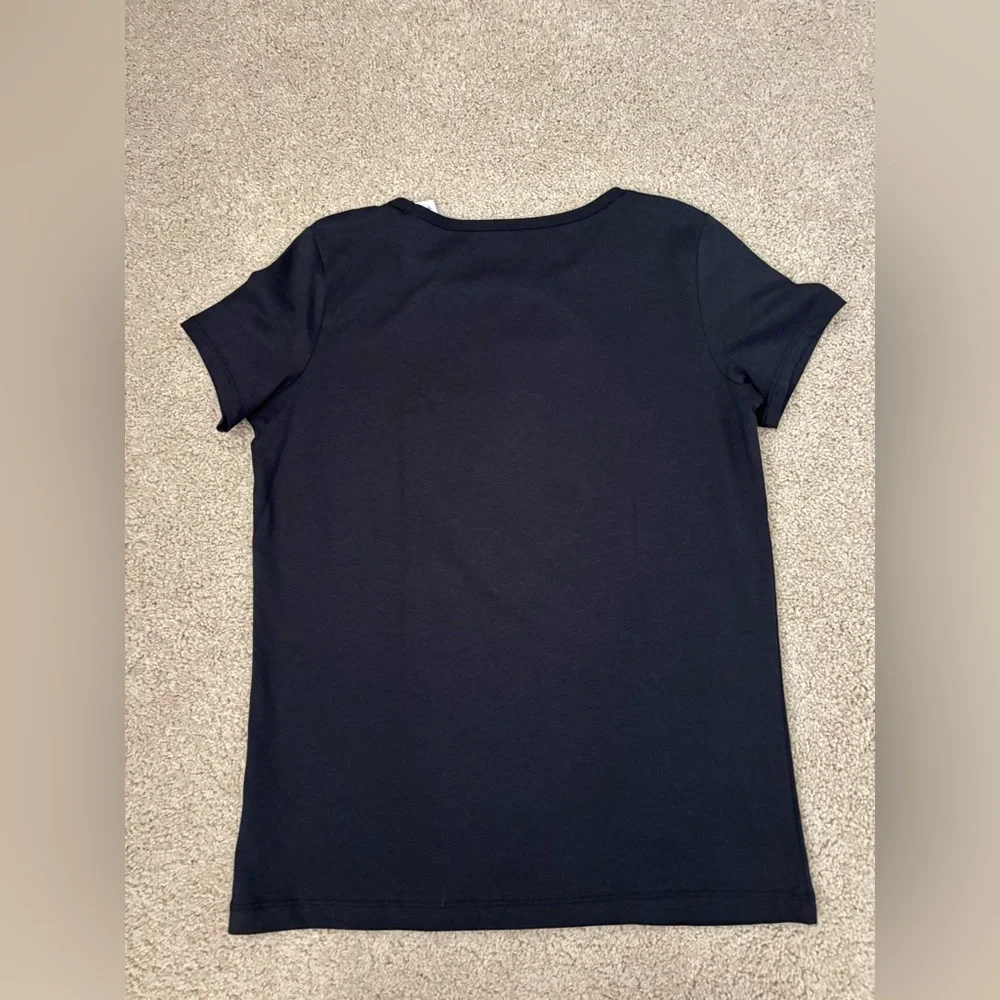 Girls carters black short sleeve tee 100% cotton. NWT
